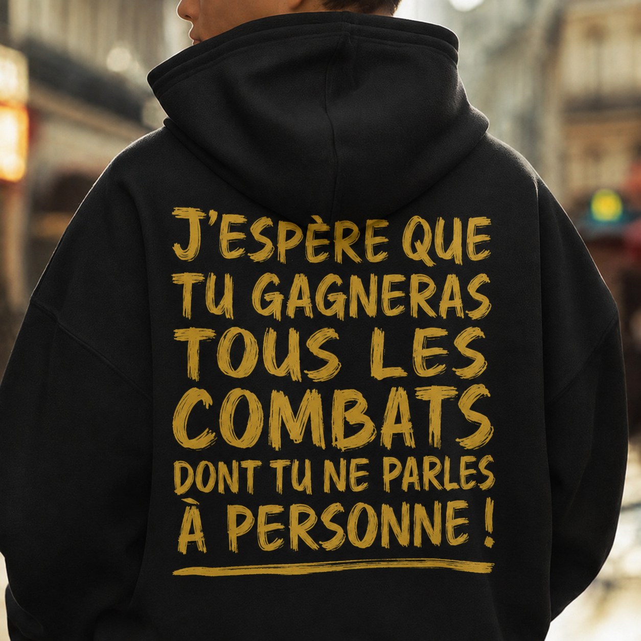 « Gagne tes combats » Unisexe Hoodie