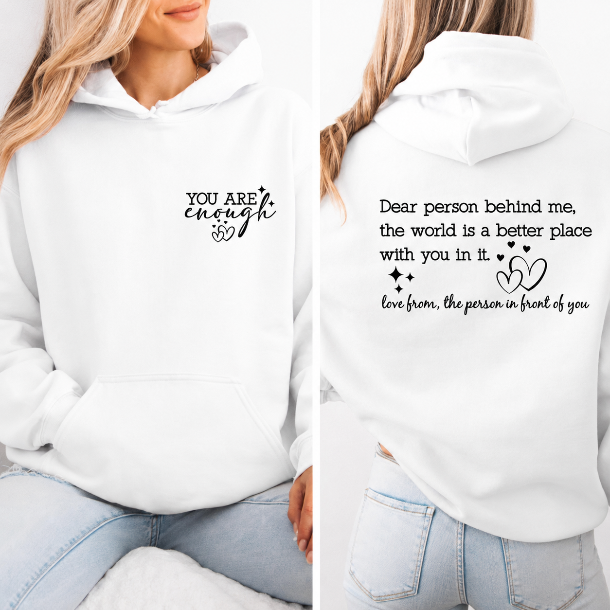 The original "You Are Enough" Hoodie