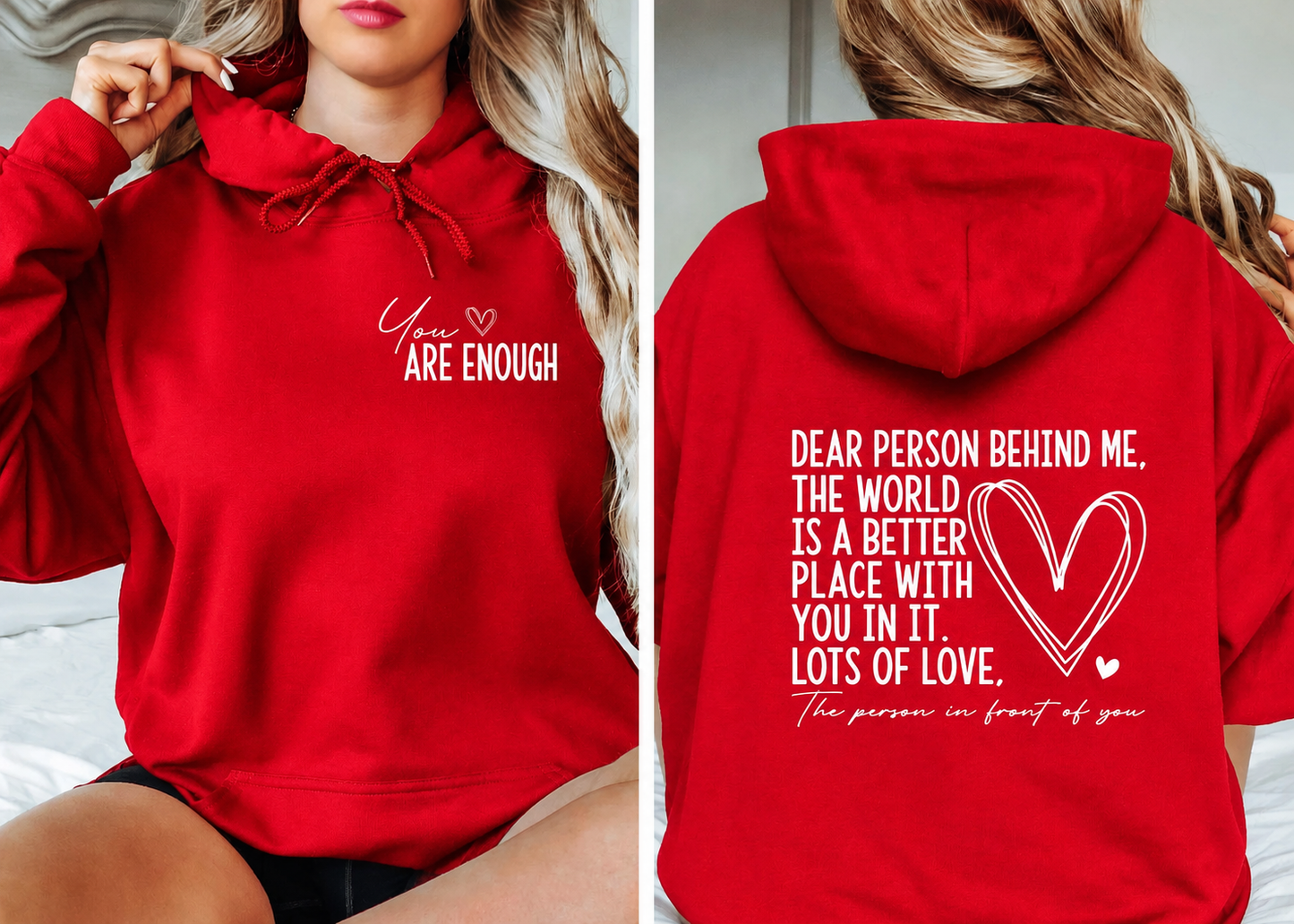 The original "You Are Enough" Hoodie