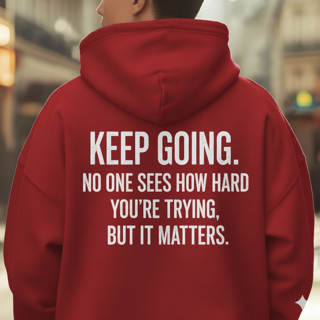 The Original KEEP GOING Cotton Unisex Hoodie