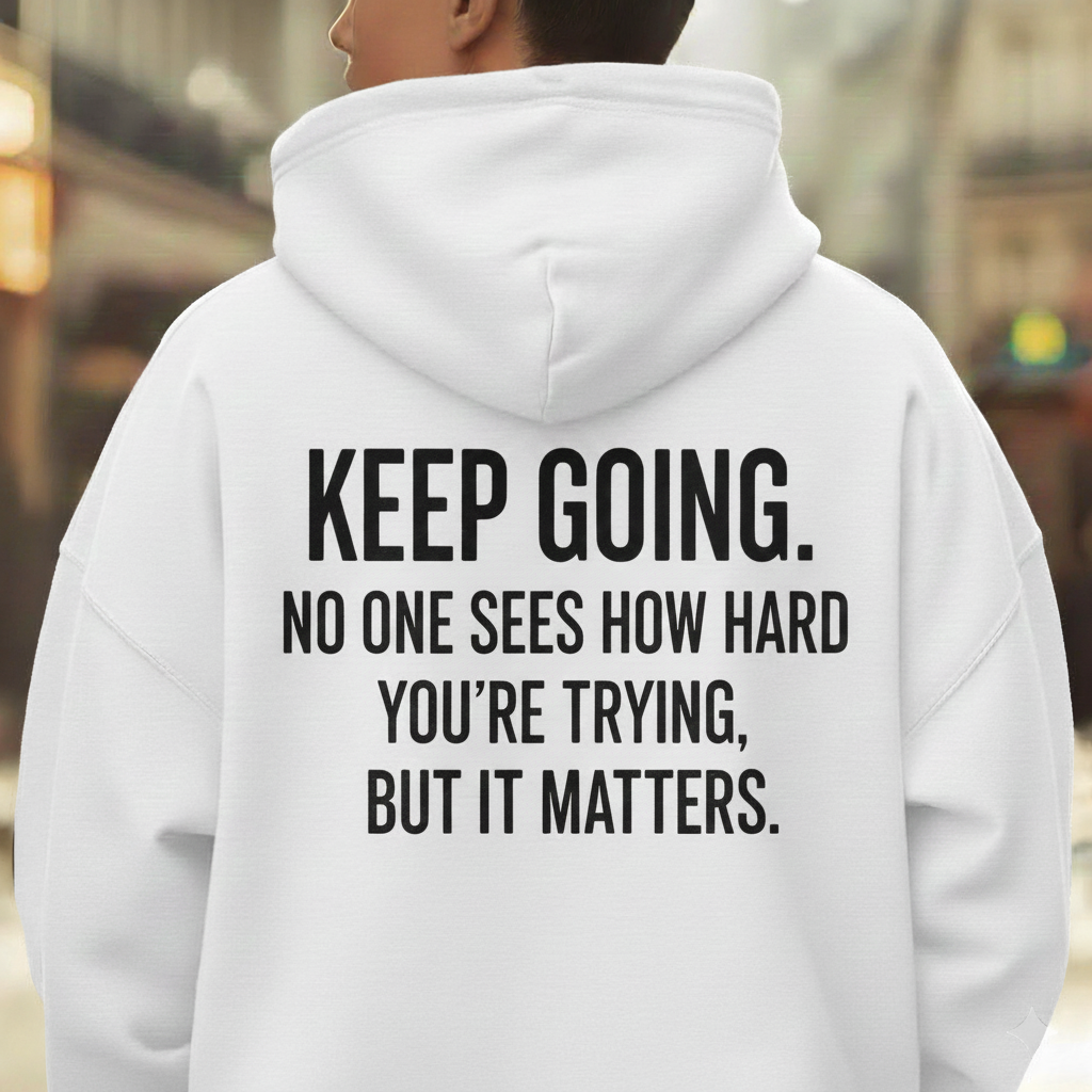The Original KEEP GOING Cotton Unisex Hoodie