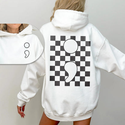 The Original "Semicolon" Hoodie